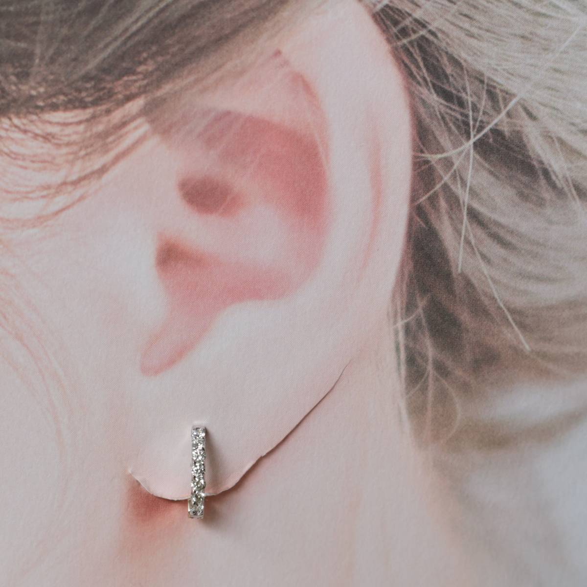 K18 Pt900 ピアリング ダイヤモンド 0.18ct イヤークリップ イヤリング
