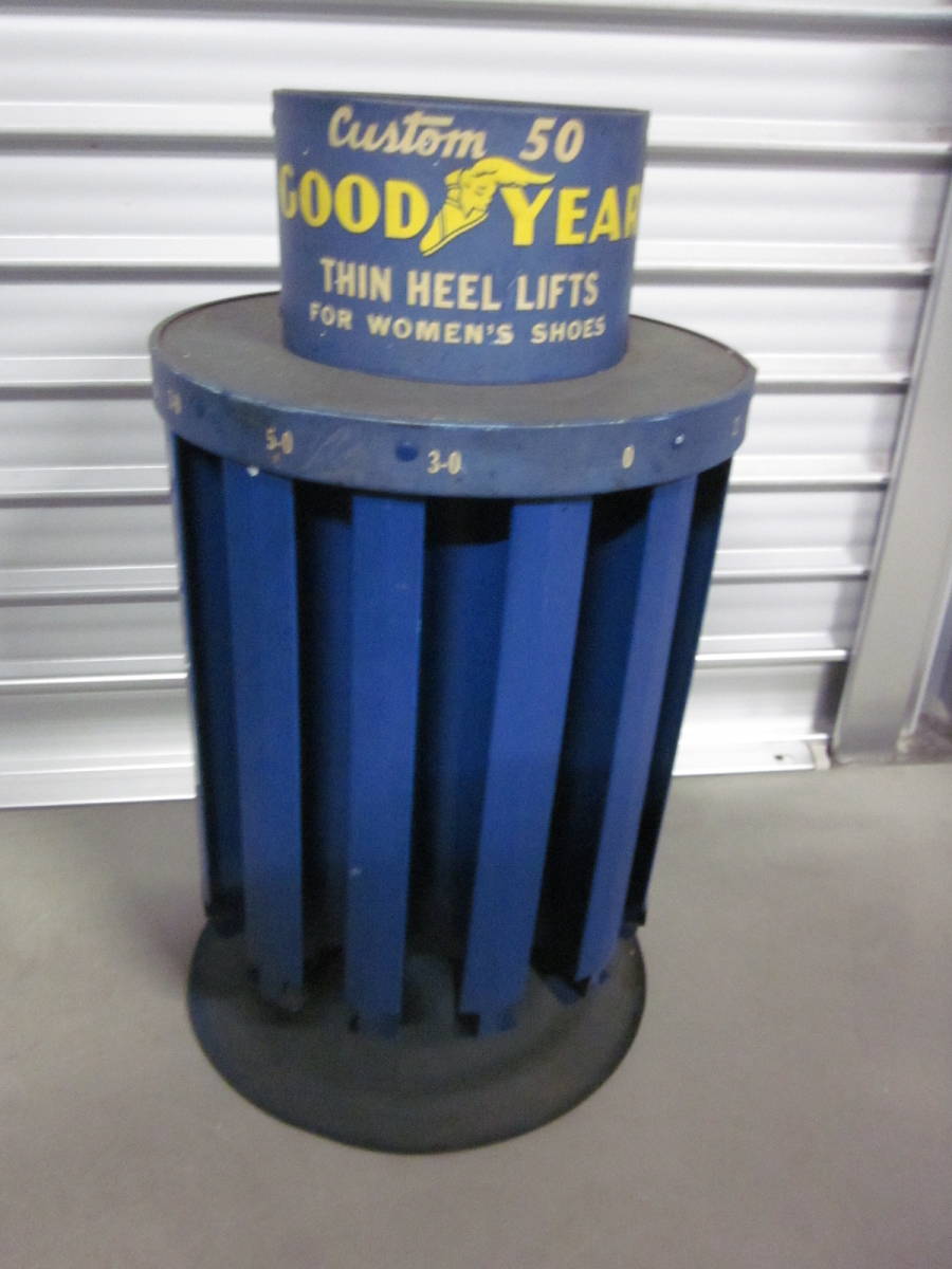 ビンテージ GOOD YEAR グッドイヤー 回転式ラック 看板 世田谷ベース