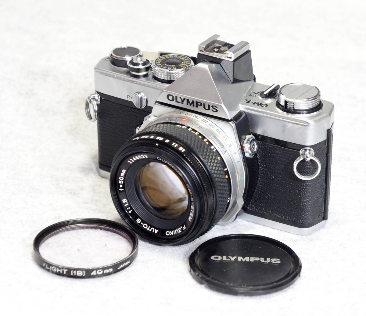 オリンパス OM-1n フィルム一眼レフカメラ 1.8レンズ付 シャッター