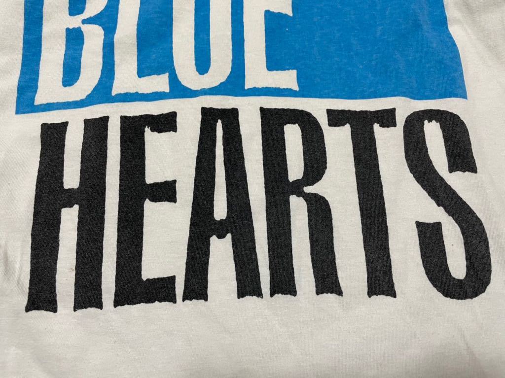 90s Vintage * Blue Hearts * Logo футболка * long T*gdo принт *The Blue Hearts*.книга@hiroto надеты * сильнейший блокировка T* подлинный остров . выгода * First 