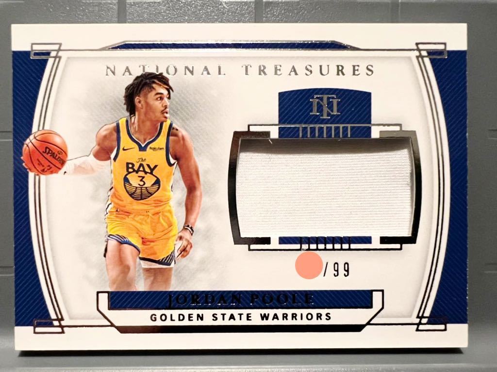 最高級/99枚 RC Jumbo Jersey 19 Panini 国宝 Jordan Poole ジョーダン・プール NBA ルーキー ユニフォーム Warriors ウォリアーズ バスケ_画像1