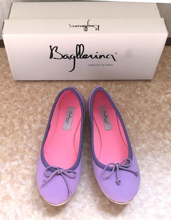  price decline *Bagllerinabag rely na* Aerio paul (pole) * ballet shoes * lilac rose * size 35(21~23cm rom and rear (before and after) )* regular price Y15,400* unused 