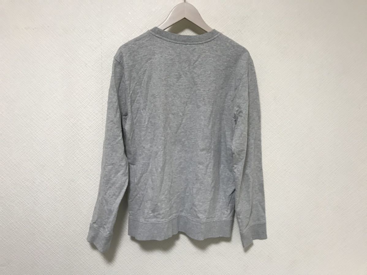 本物カルバンクラインジーンズCalvinKleinコットンロゴ薄手スウェットトレーナー長袖TシャツロンTメンズビジネススーツアメカジグレーM_画像3