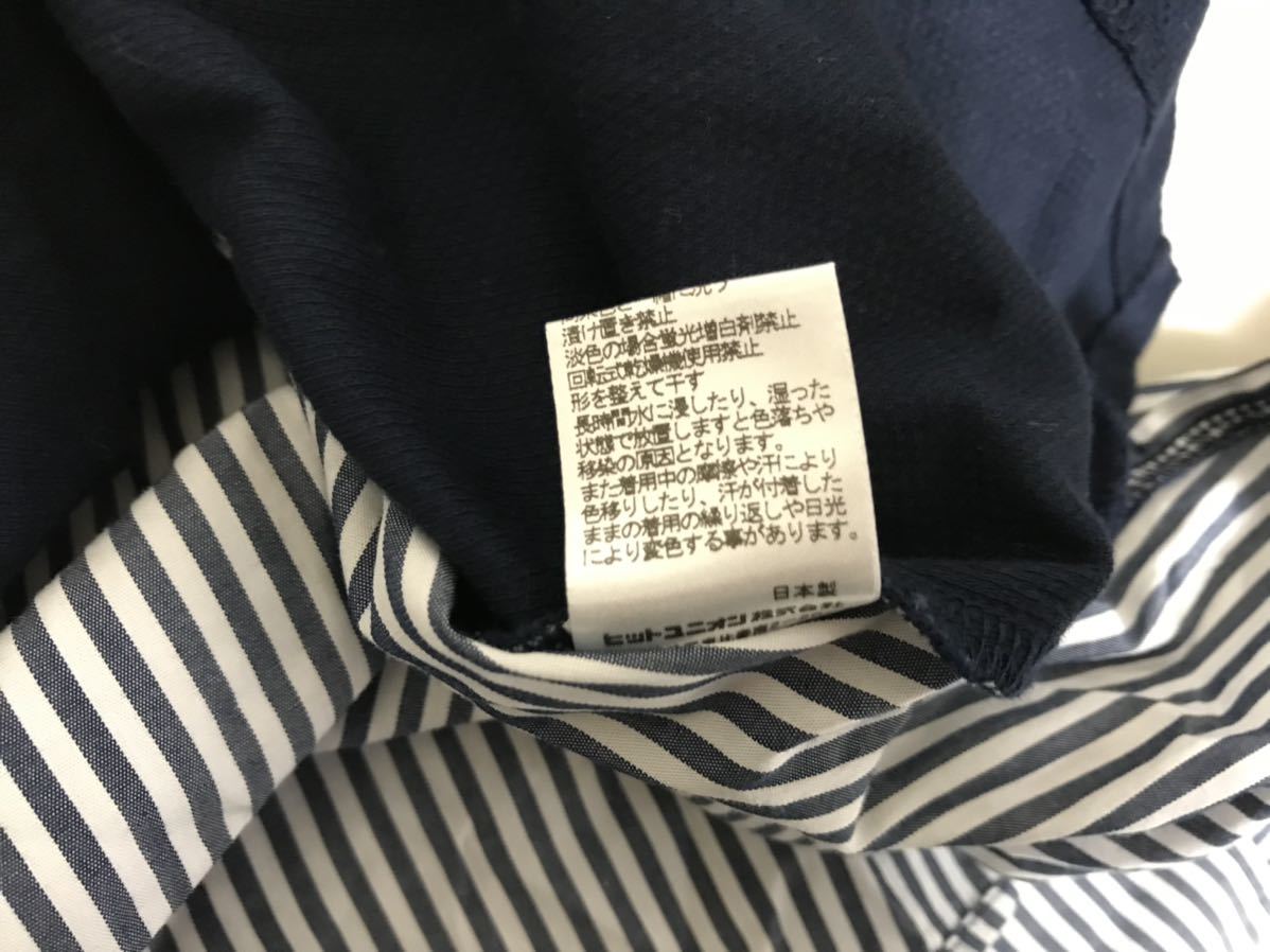 本物フレッドペリーFREDPERRYコットン切り替えしドレス長袖ポロシャツメンズビジネススーツアメカジサーフSゴルフスポーツ紺ネイビー日本製