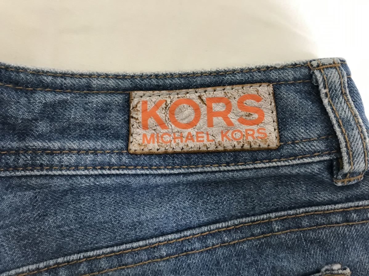  подлинный товар Michael Kors MICHAELKORS повреждение обработка хлопок половина шорты деловой костюм American Casual Surf XL женский 4