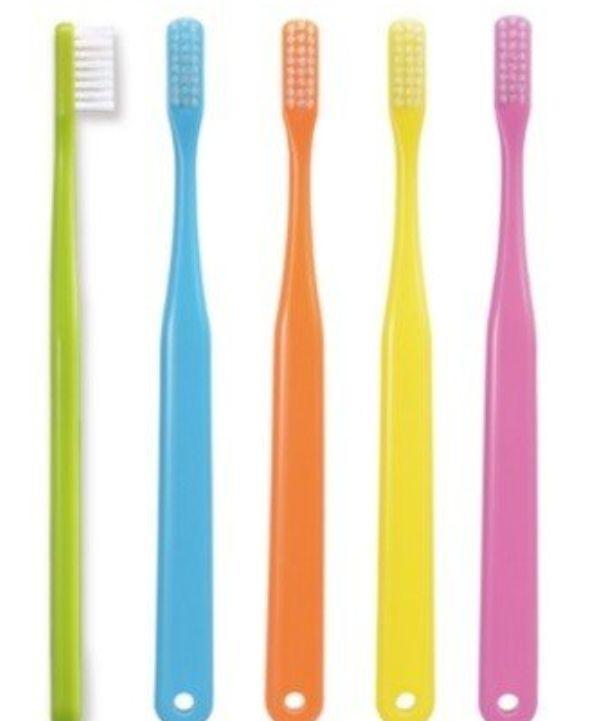 歯科医専売の歯ブラシ やわらかめ フラットタイプ5色10本セット_画像5