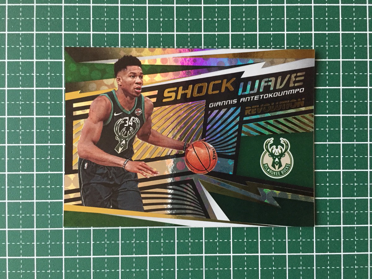 ★PANINI 2019-20 NBA REVOLUTION #7 GIANNIS ANTETOKOUNMPO［MILWAUKEE BUCKS］インサートカード「SHOCK WAVE」★_画像1