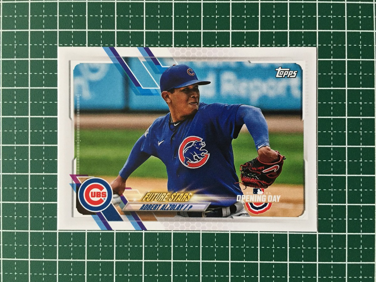 ★TOPPS MLB 2021 OPENING DAY #164 ADBERT ALZOLAY［CHICAGO CUBS］ベースカード★_画像1