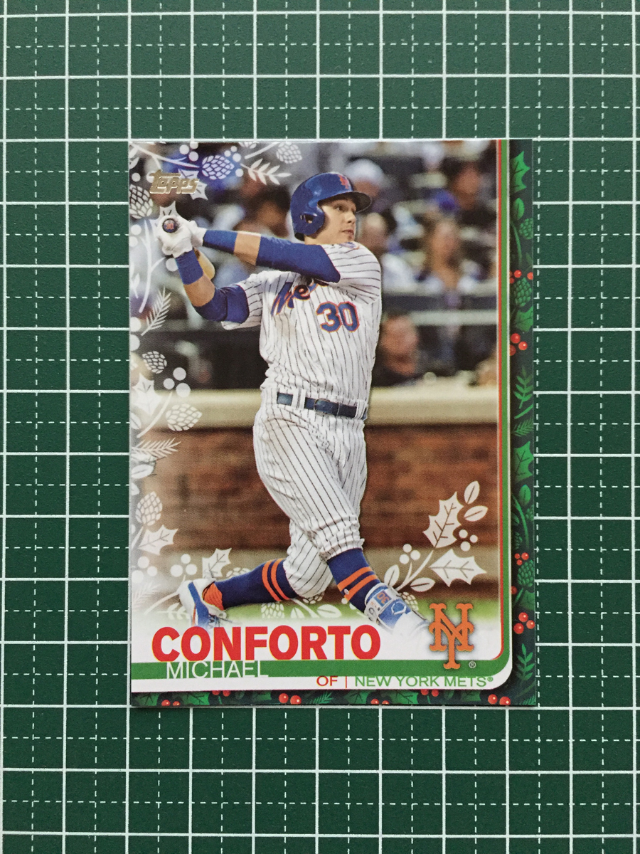 ★TOPPS MLB 2019 HOLIDAY BASEBALL #HW22 MICHAEL CONFORTO［NEW YORK METS］ベースカード 19★_画像1