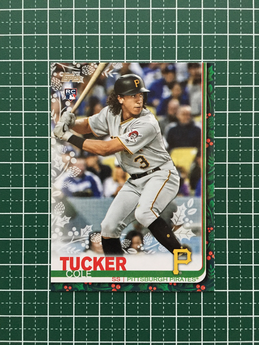 ★TOPPS MLB 2019 HOLIDAY BASEBALL #HW168 COLE TUCKER［PITTSBURGH PIRATES］ベースカード ルーキー「RC」19★_画像1