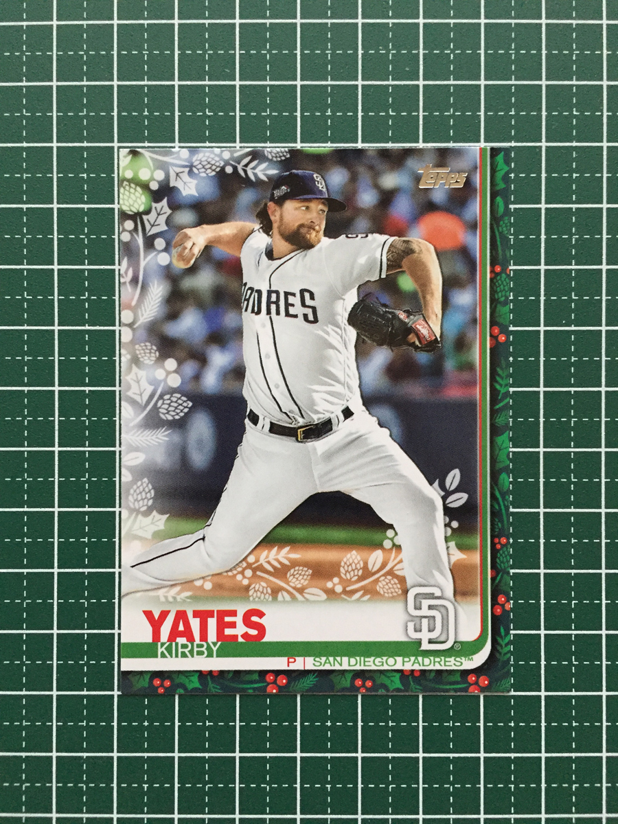 ★TOPPS MLB 2019 HOLIDAY BASEBALL #HW164 KIRBY YATES［SAN DIEGO PADRES］ベースカード 19★_画像1