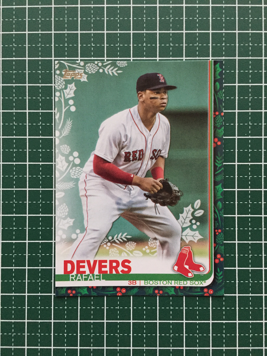 ★TOPPS MLB 2019 HOLIDAY BASEBALL #HW36 RAFAEL DEVERS［BOSTON RED SOX］ベースカード 19★_画像1