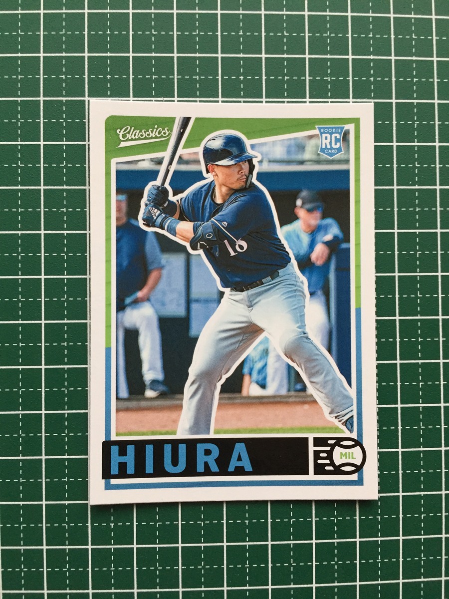 ★PANINI MLB 2019 CHRONICLES #17 KESTON HIURA［MILWAUKEE BREWERS］ベースカード CLASSICS ルーキー RC 19★_画像1