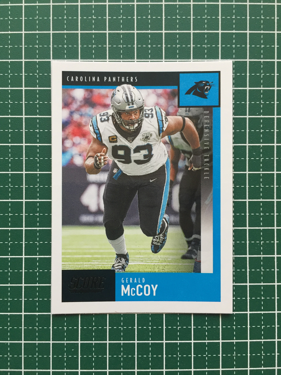 ★PANINI 2020 NFL SCORE FOOTBALL #262 GERALD MCCOY［CAROLINA PANTHERS］ベースカード 20★_画像1