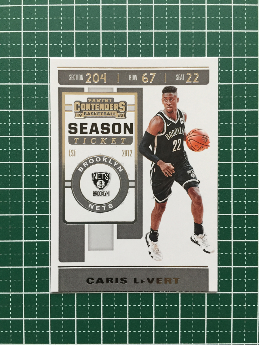 ★PANINI 2019-20 NBA CONTENDERS #15 CARIS LeVERT［BROOKLYN NETS］ベースカード SEASON TICKET 2020★_画像1