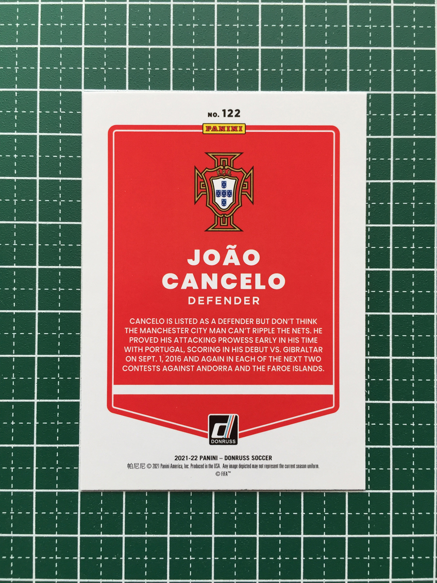 ★PANINI 2021-22 DONRUSS SOCCER ROAD TO QATAR #122 JOAO CANCELO［PORTUGAL／ポルトガル］ベースカード「BASE」★_画像2