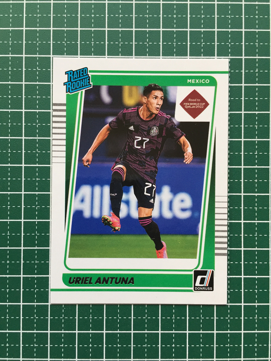 ★PANINI 2021-22 DONRUSS SOCCER ROAD TO QATAR #198 URIEL ANTUNA［MEXICO／メキシコ］ベースカード「RATED ROOKIE」★_画像1