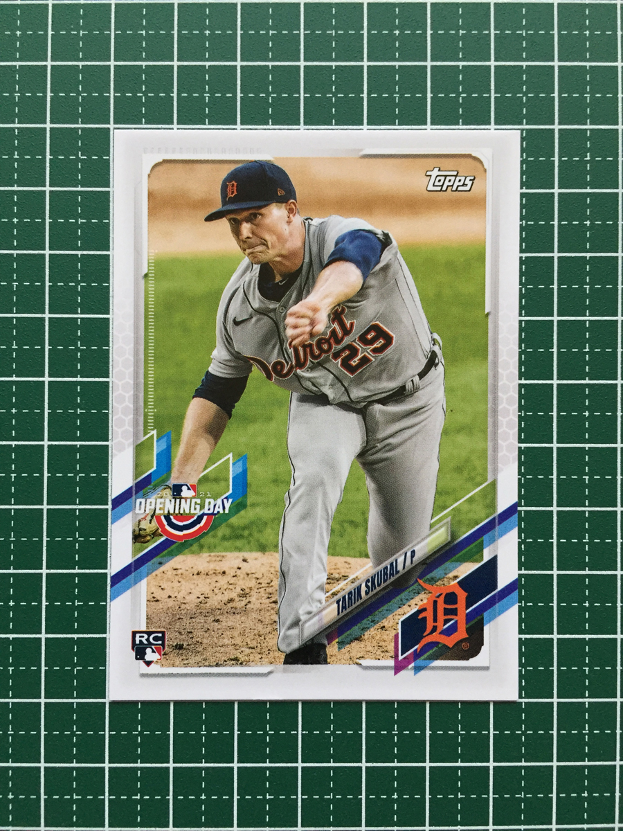 ★TOPPS MLB 2021 OPENING DAY #123 TARIK SKUBAL［DETROIT TIGERS］ベースカード ルーキー RC★_画像1