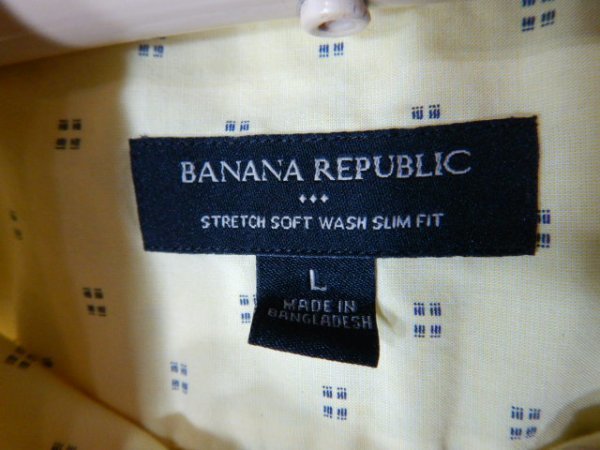 to5482　BANANA REPUBLIC　バナナ　リパブリック　バナリパ　半袖　総柄　デザイン　シャツ　人気　送料格安_画像4