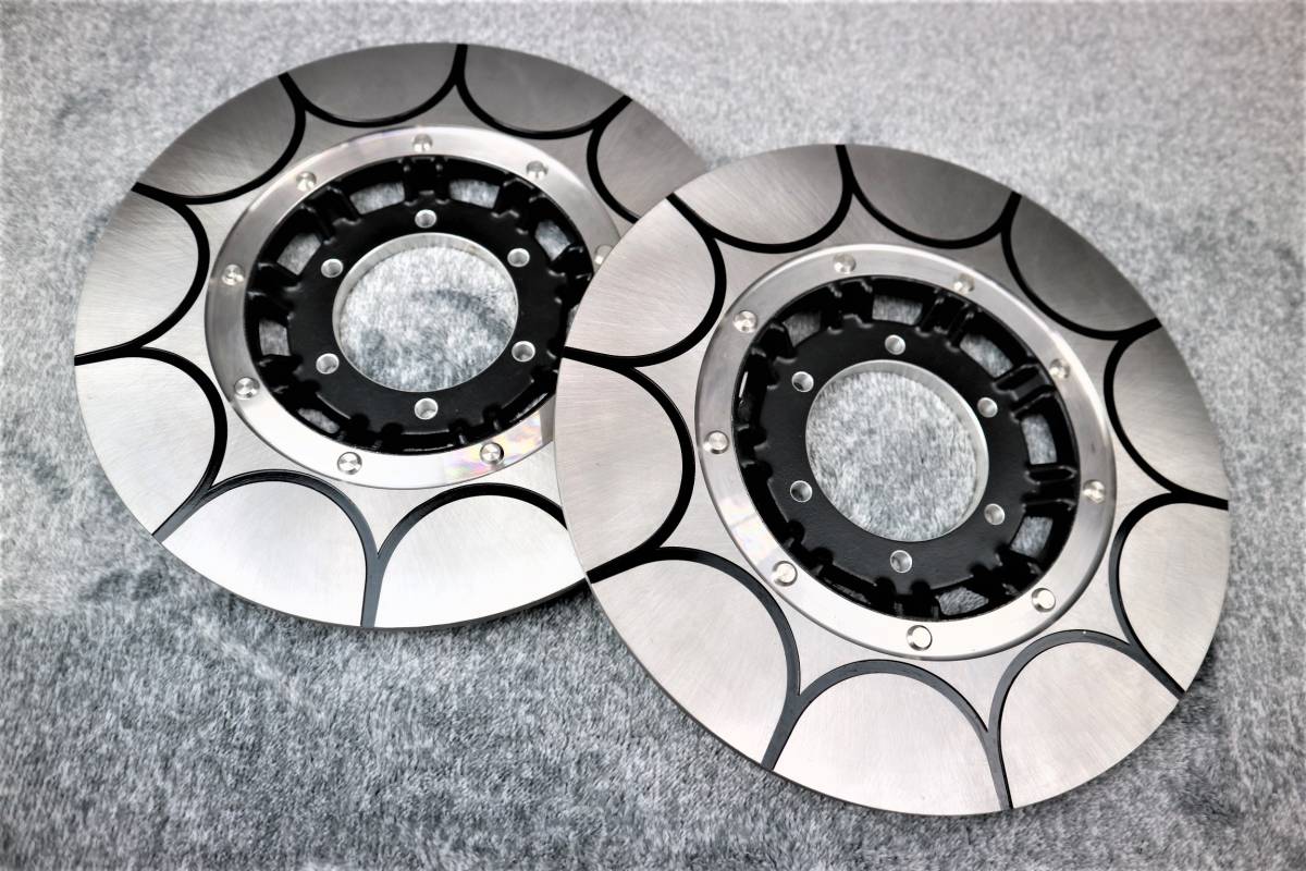 高級 KH250 ディスク ローター トレンチカット1枚 銀 ダブル 対応