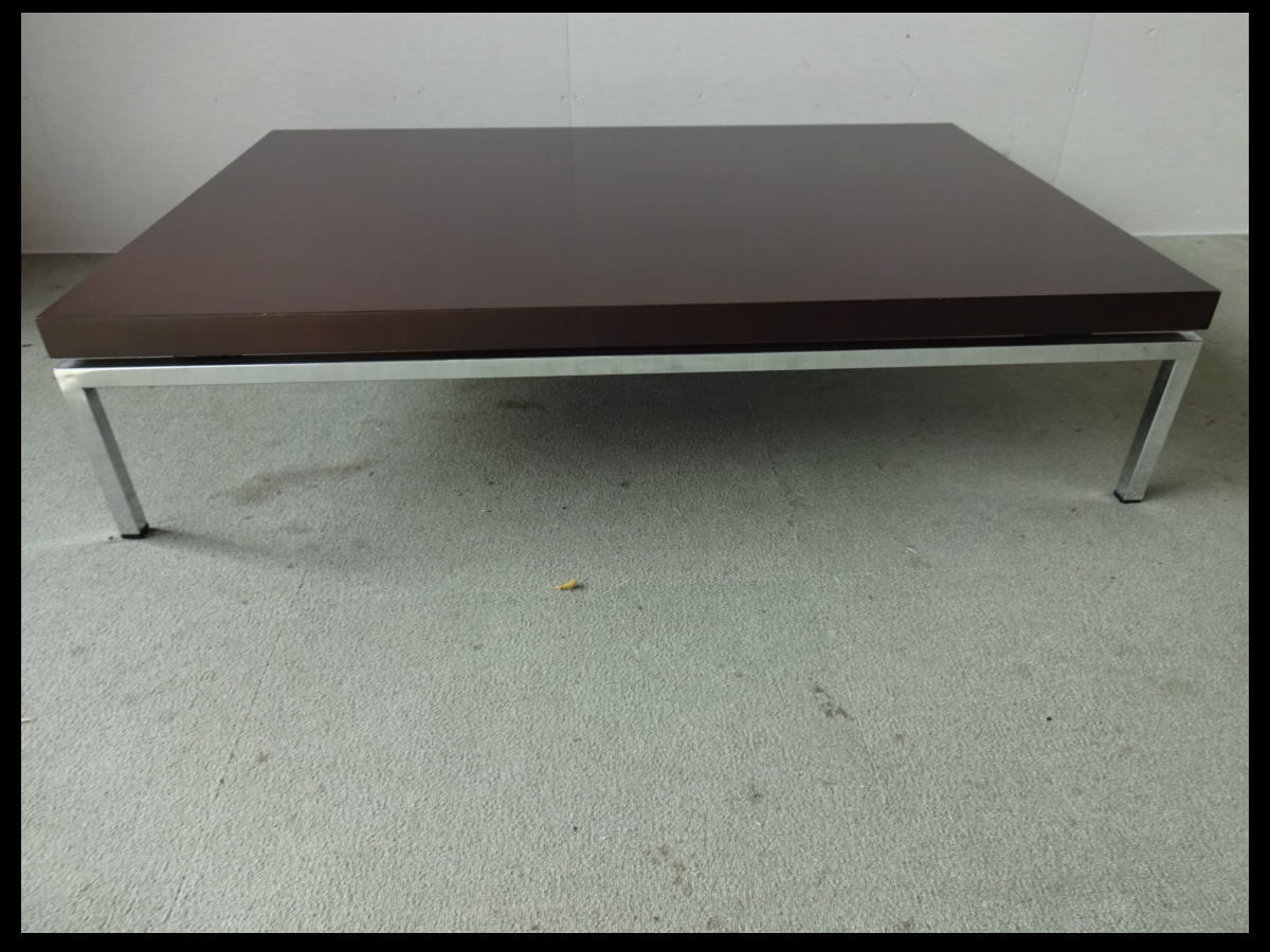 ローテーブル（ウォルナット） ロースタイル 突板使用 モダン リビングテーブル センターテーブル W1100