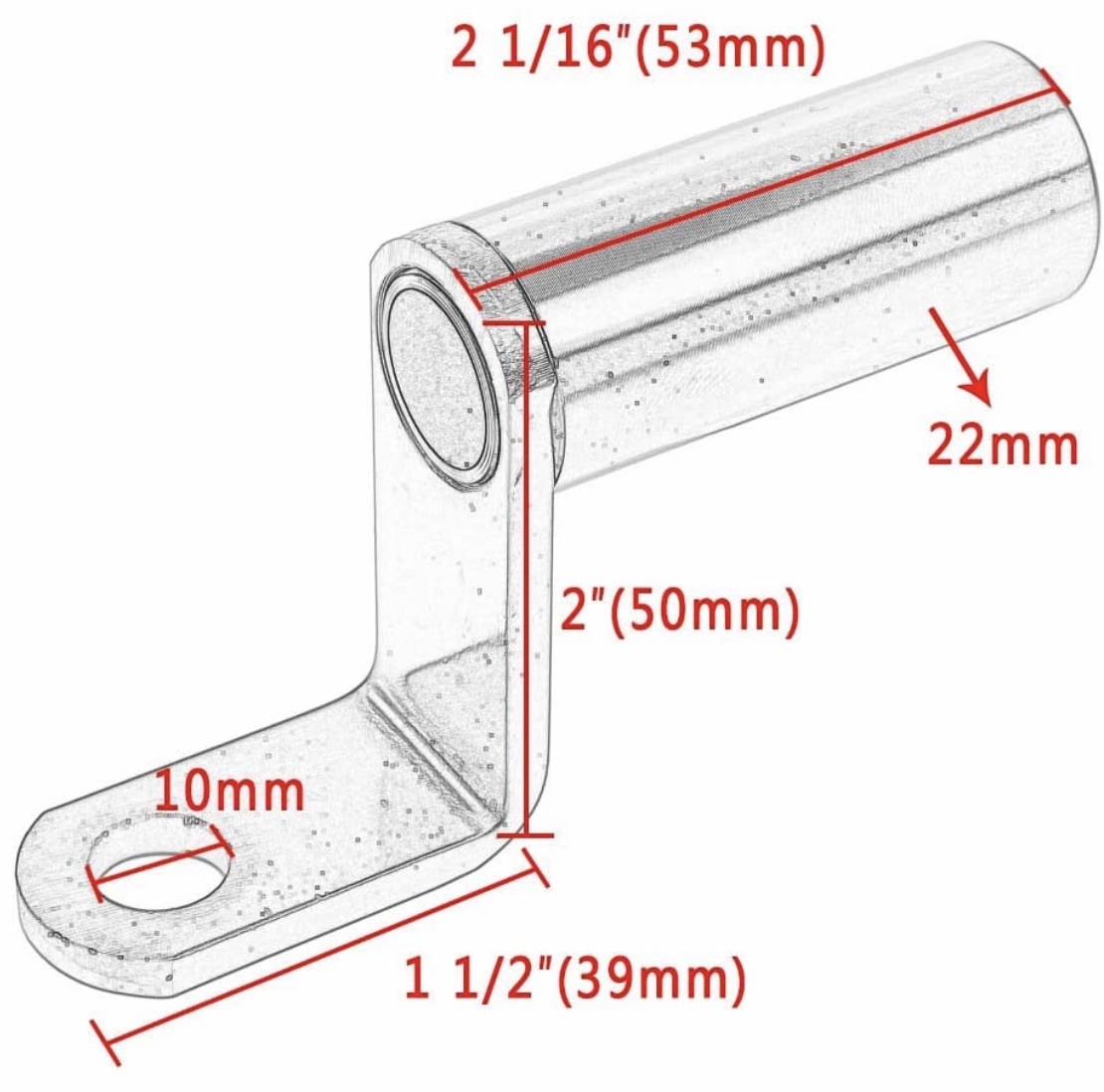 バイク ハンドル クランプバー 汎用品 スマホ ホルダー 拡張 ブラケット_画像2