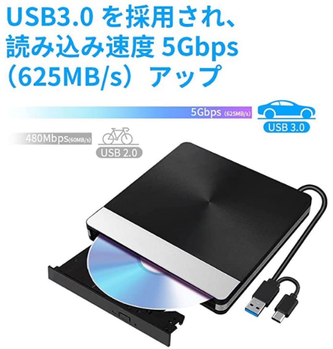 外付けDVDドライブ USB3.0