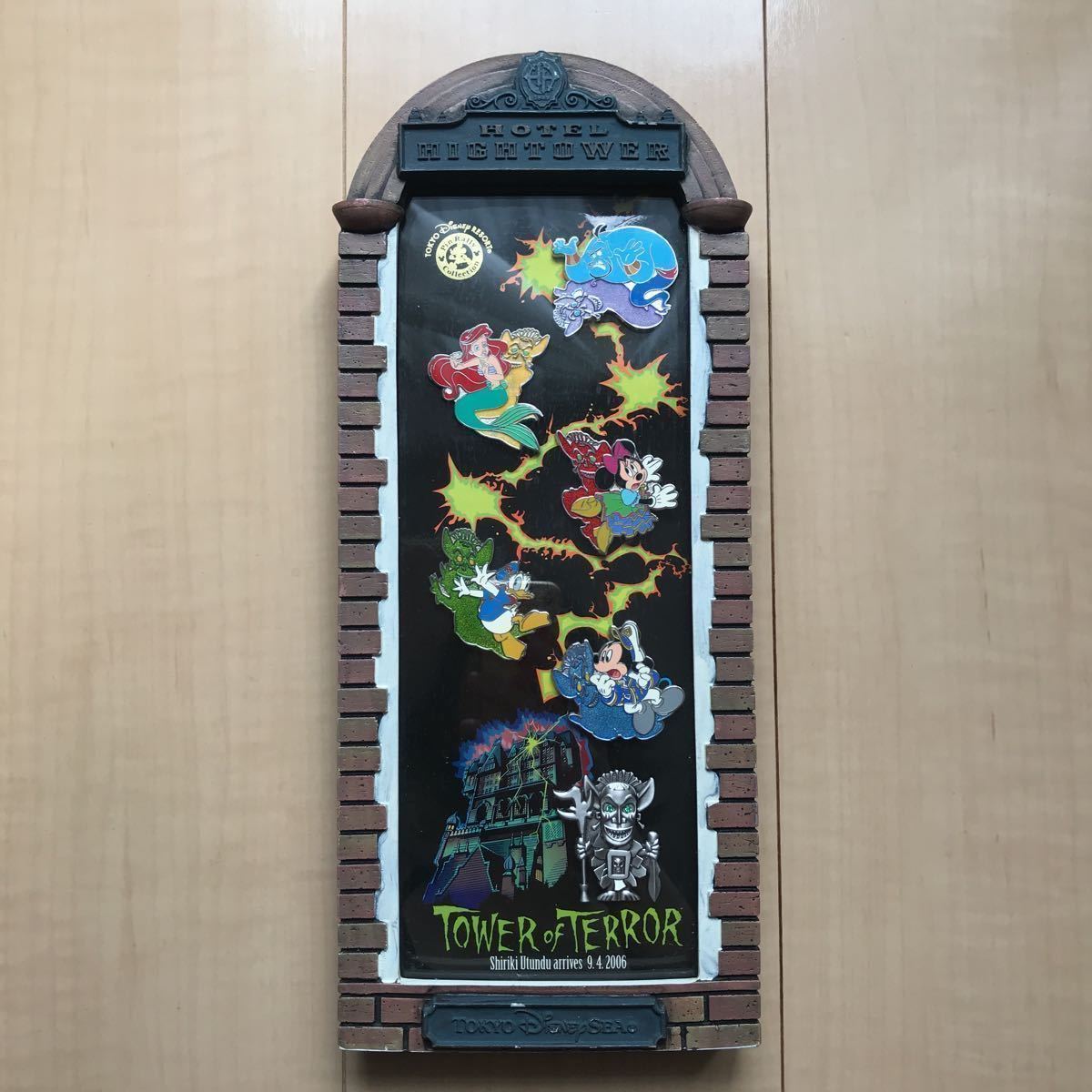 ディズニー TDR シー タワーオブテラー 額入りピンバッジセット ピン