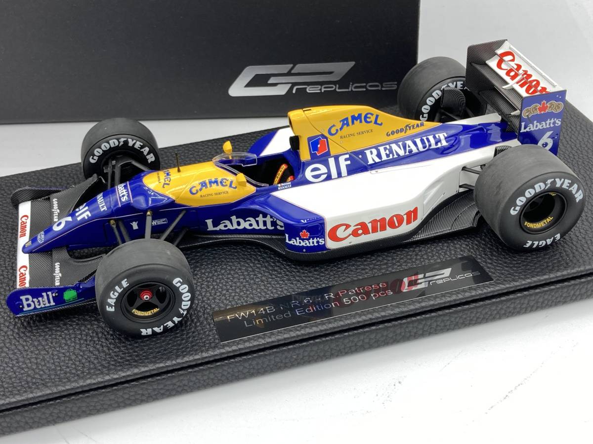 純正取扱店 Gp Replicas ウィリアムズ ルノー Fw14b No 6 R パトレーゼ 1 18 Camelデカール加工小改造 Topmarques トップマルケス Williams Renault 日本直送 Ssl Daikyogo Or Jp