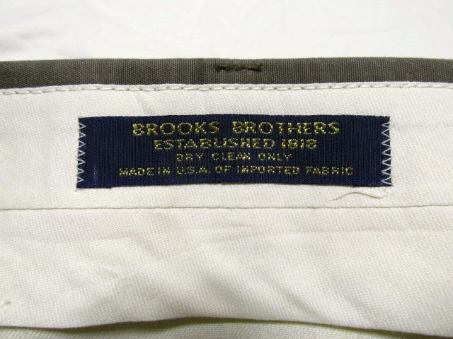 USA製 80's BROOKS BROTHERS ブルックスブラザーズ ツータック 