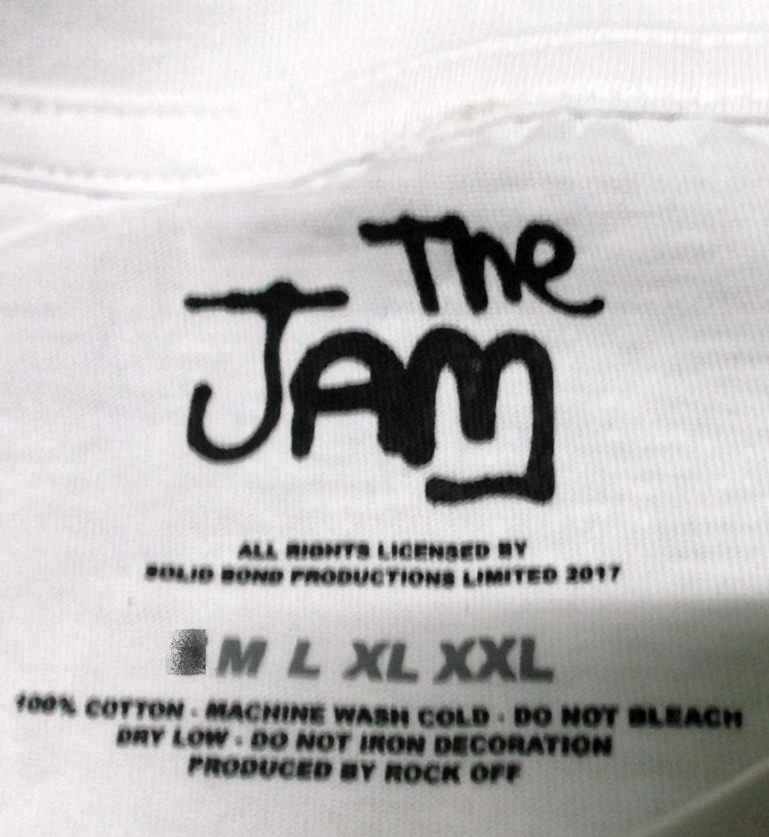 ★ザ・ジャム Tシャツ The JAM ターゲット 白 L 正規品 ロックTシャツ関連 smallfacesの画像3