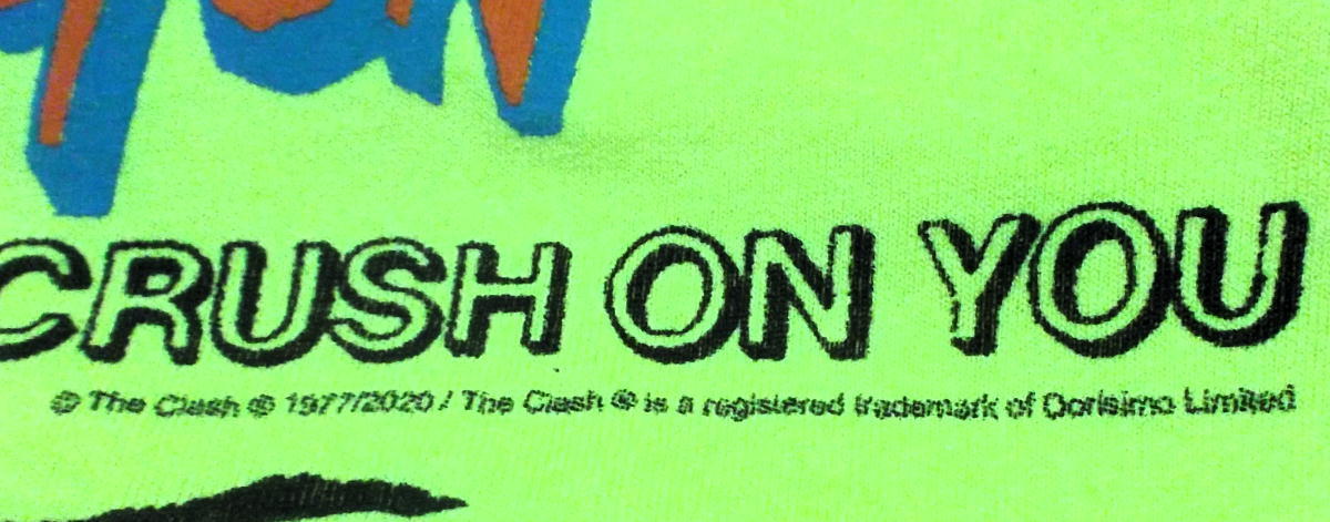 ★ザ・クラッシュ Tシャツ The Clash シングル ロゴ S 正規品! punk_画像4