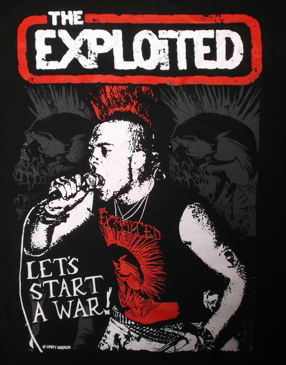 ★エクスプロイテッド パーカ EXPLOITED Let's Start A War - L 正規品 ロックTシャツ ukhc punk gbh discharge crass_画像1