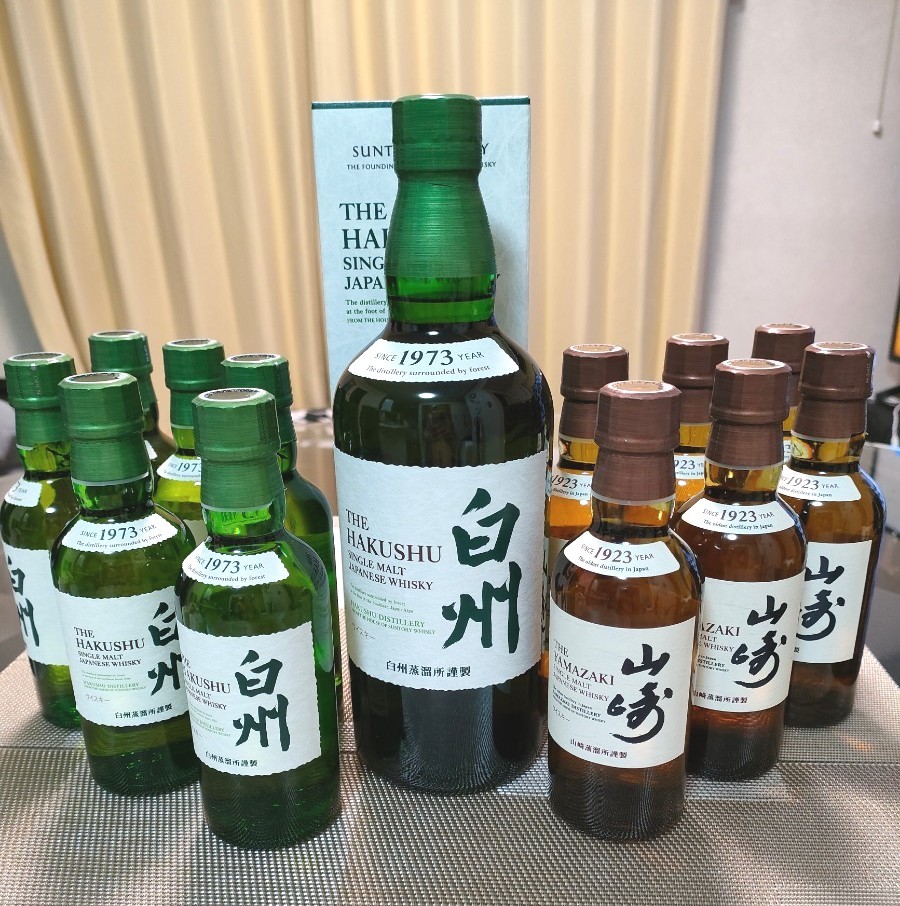 サントリーウイスキー 山崎180ml×6 白州180ml×6 白州700ml×1