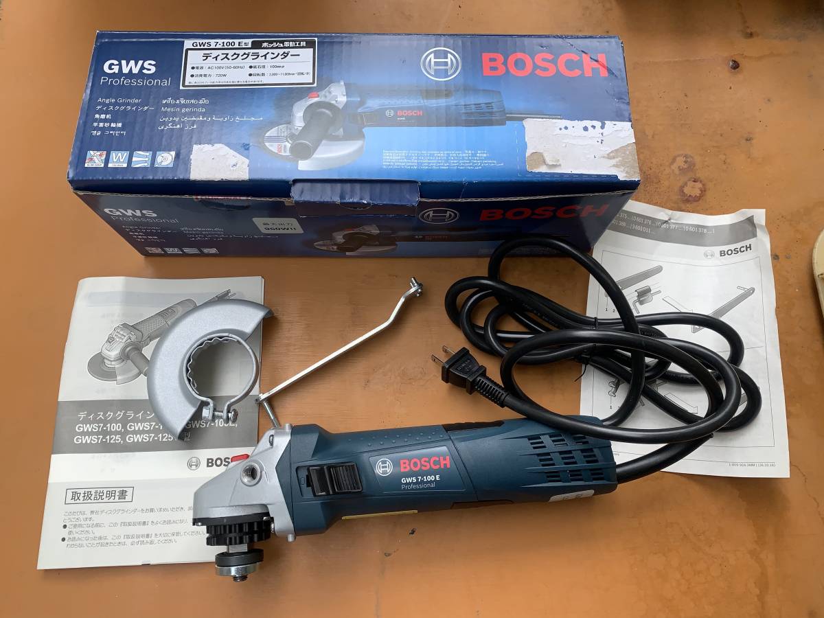 動作チェックのみの美品 BOSCH ボッシュ GWS7-100E ディスク