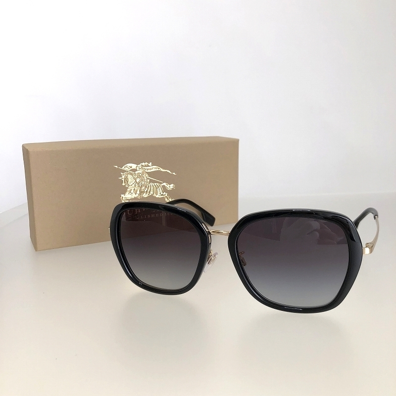  новый товар обычная цена 32500 иен Burberry градация линзы солнцезащитные очки B4311D 3001/8G 57*19-145 черный мужской женский 398