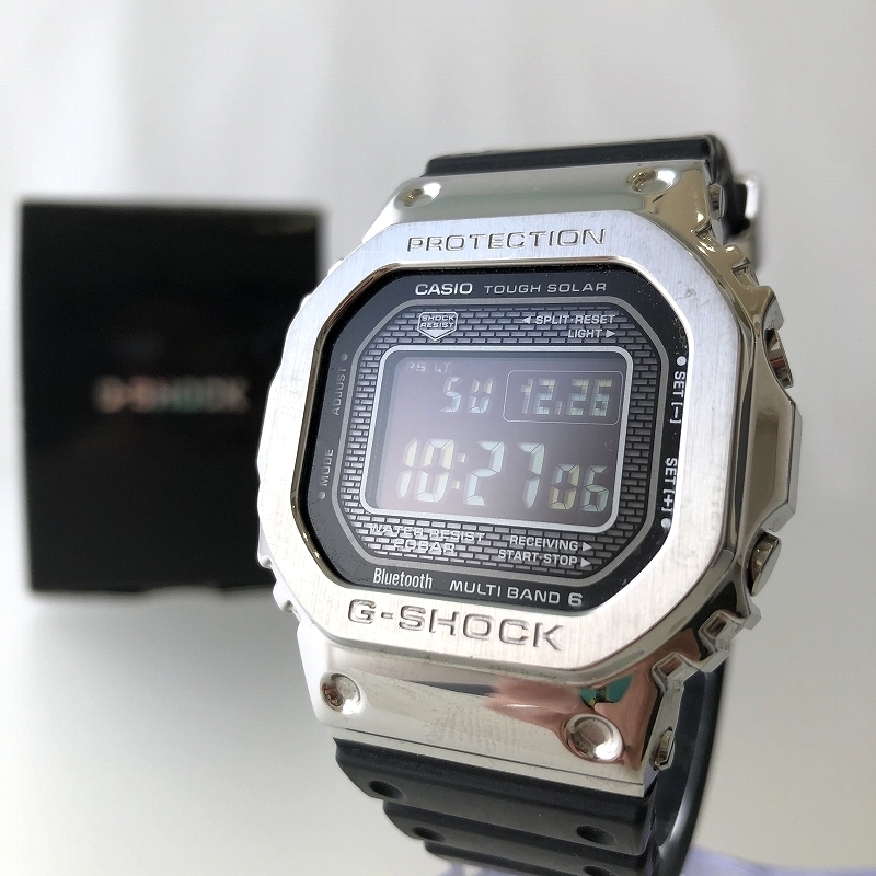 国内発送 G-STEEL G-SHOCK カシオ 極美品 電波ソーラー腕時計 質屋の質