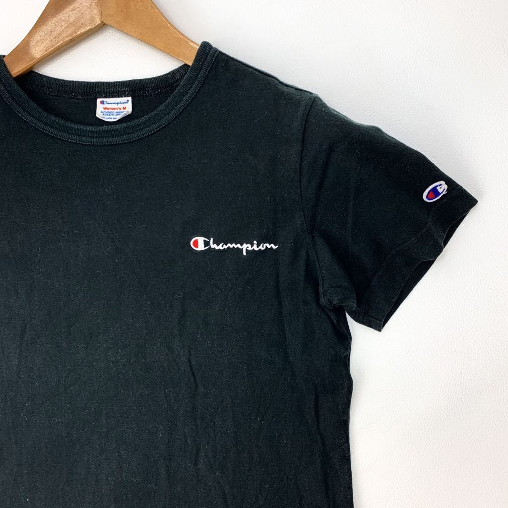  Champion * Champion одноцветный короткий рукав футболка простой бренд Logo женский M Old American Casual стандартный T внутренний . позиций тоже!#B225