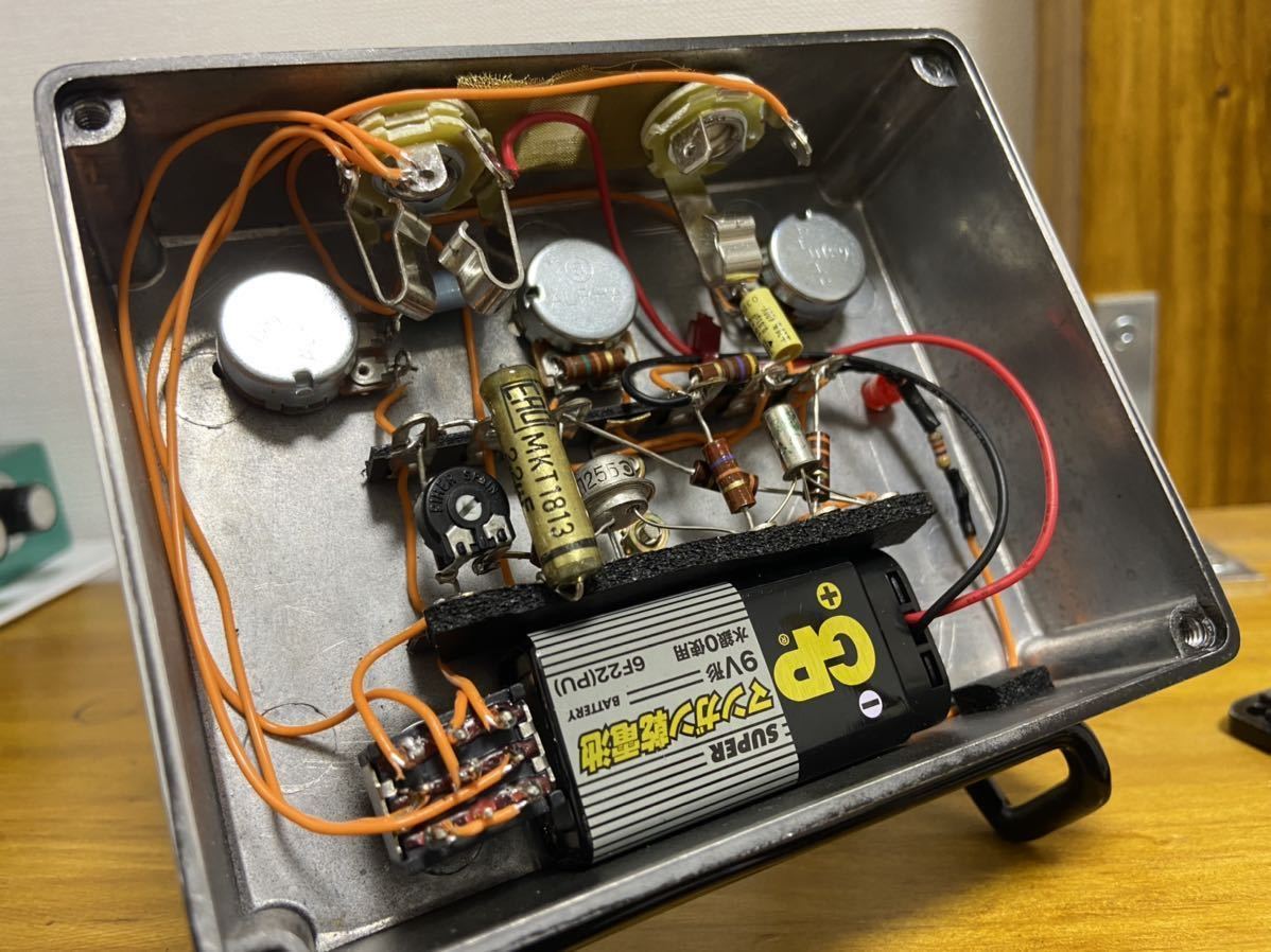 ファズ】Fuzz Faceコピー(ハンドメイド・ラグ板)1円スタート!ファズ