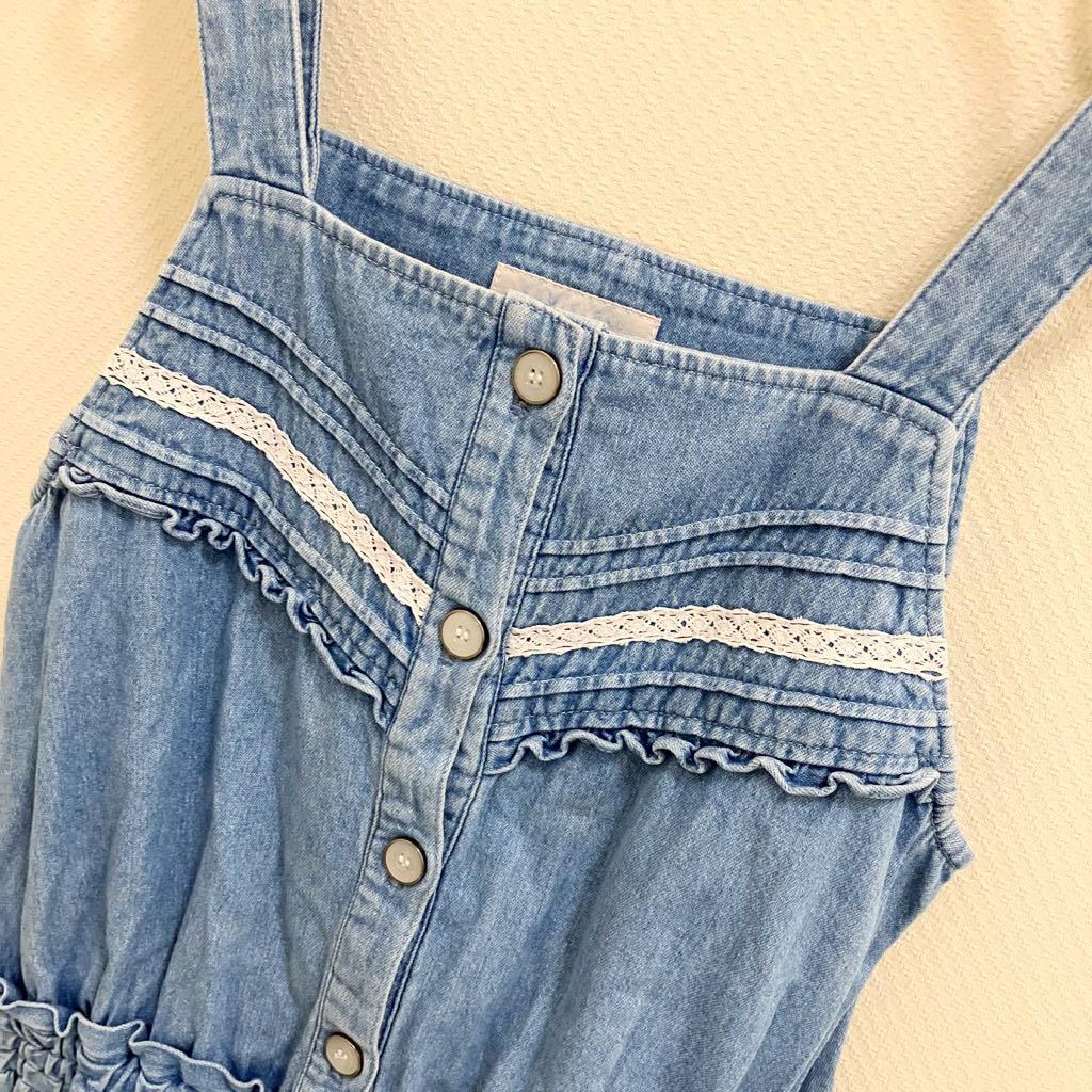 KUMIKYOKU Denim One-piece сарафан девочка размер 140 Onward Denim комбинезон брюки 