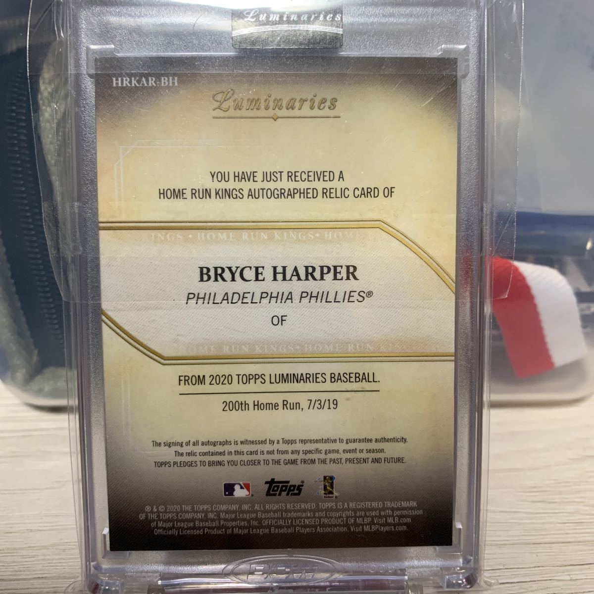 Topps luminaries Bryce Harper ブライス ハーパー 直筆サインカード
