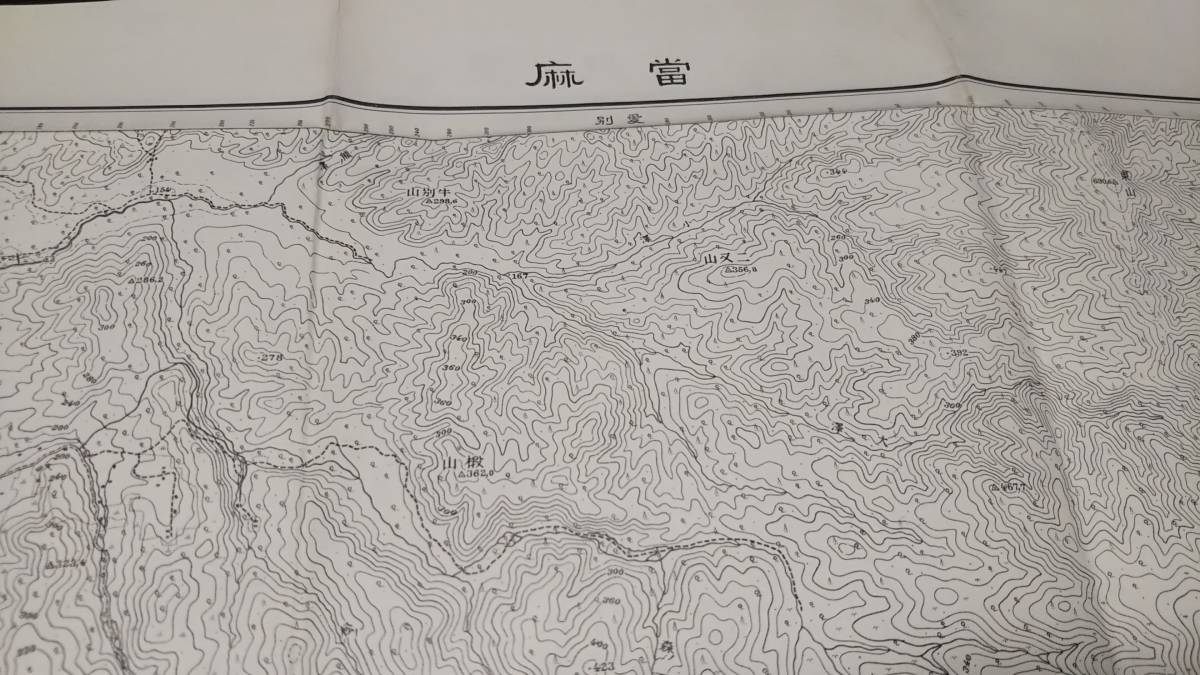 　古地図 　當麻　北海道　地図　資料　46×57cm　　大正6年測量　　昭和22年印刷　発行　B_画像1