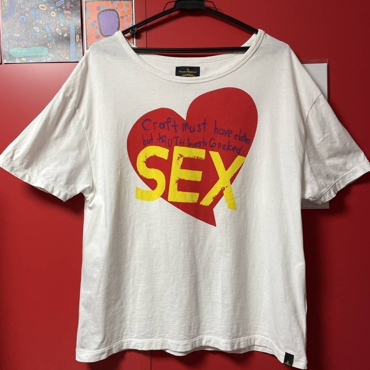 Vivienne Westwood ANGLOMANIA SEX Tシャツ 白 M｜Yahoo!フリマ