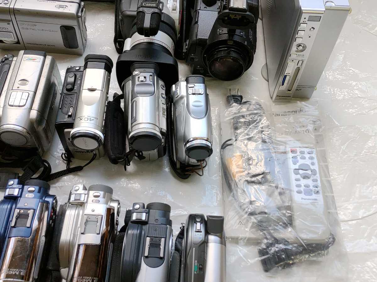 J15 現状品 ジャンク 動作未確認 SONY Canon Panasonic Victor SHARP ビデオカメラ 42台 セット miniDV 8cm DVD メモリー 大量 まとめて_画像5