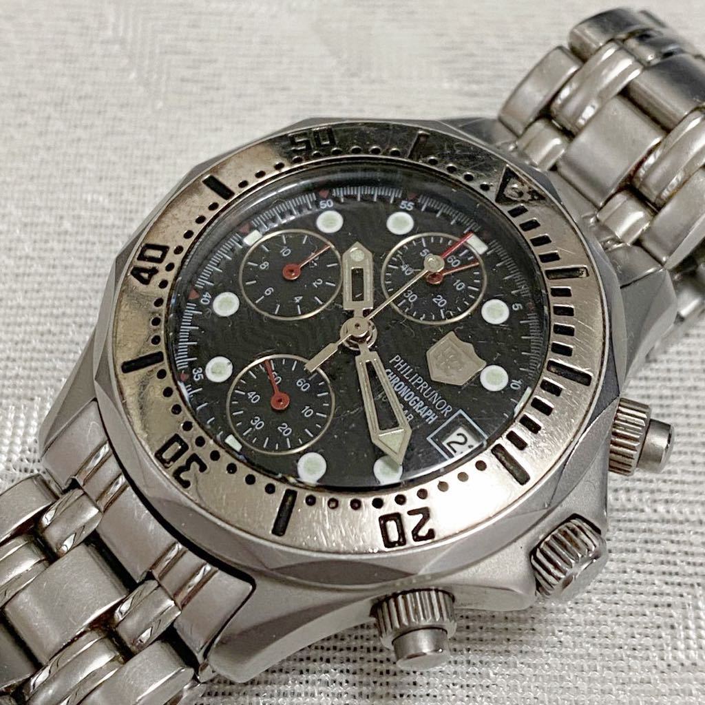 Philip Runor フィリップルノー 腕時計 40mm クロノグラフ(クロノ