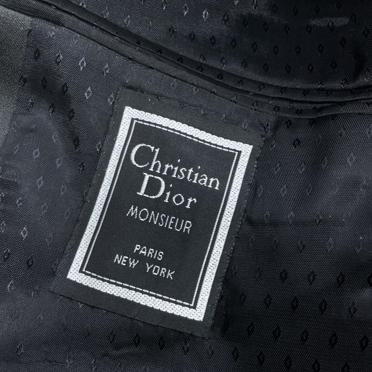 美品 Christian Dior MONSIEUR クリスチャンディオールムッシュ シングル テーラード/タキシードジャケット メンズ 紳士  フォーマル 黒