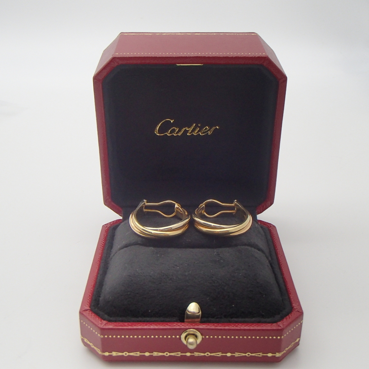 ◎Cartier カルティエ トリニティ イヤリング/ 750 K18 約14.4g / 指輪 アクセサリー◎KI_画像1