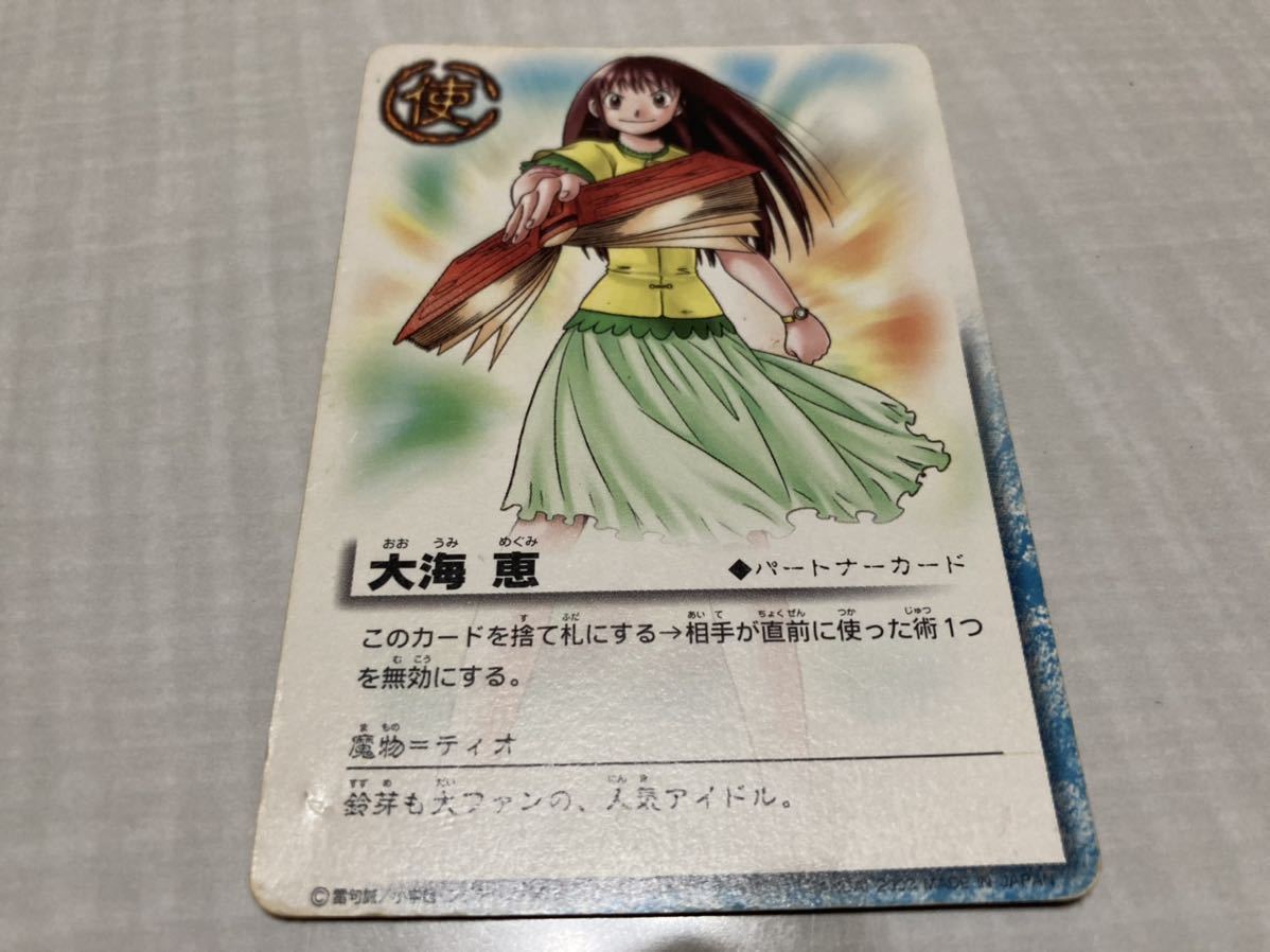 ☆金色のガッシュベル!! THE CARD BATTLE 大海恵 パートナーカード カードゲーム ティオ☆_画像1