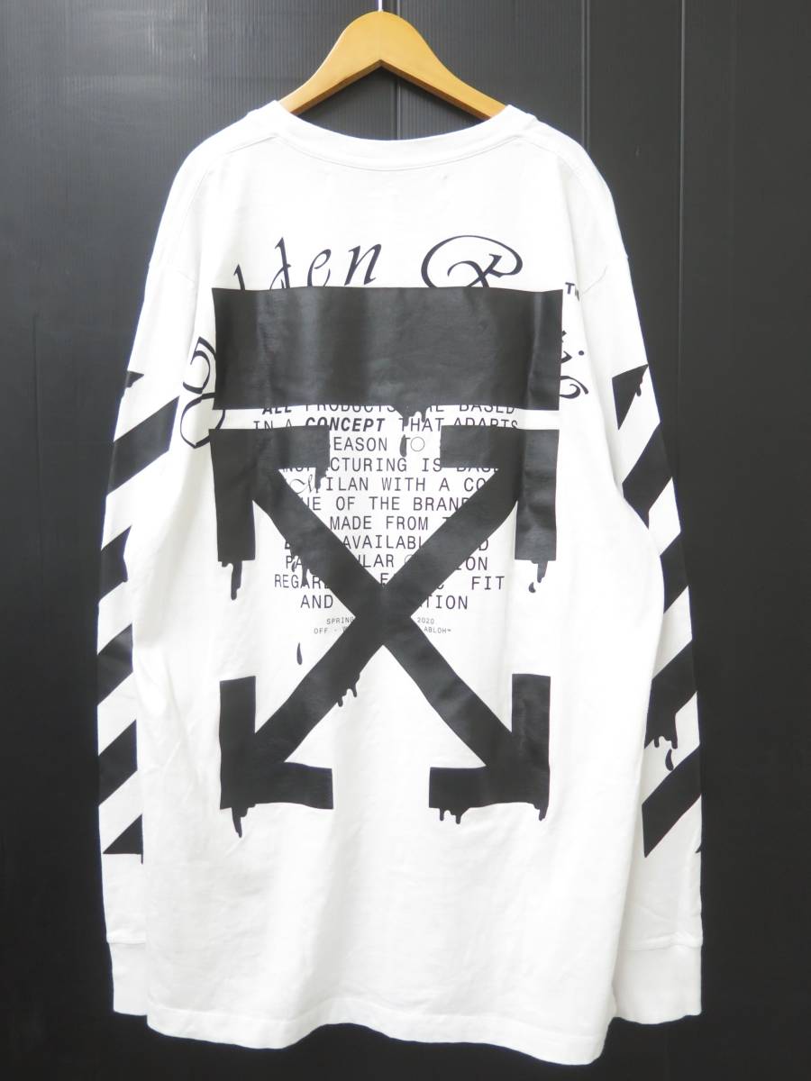 OFF-WHITE オフホワイト OMAB001R20185005 20SS DRIPPING ARROWS L/S T