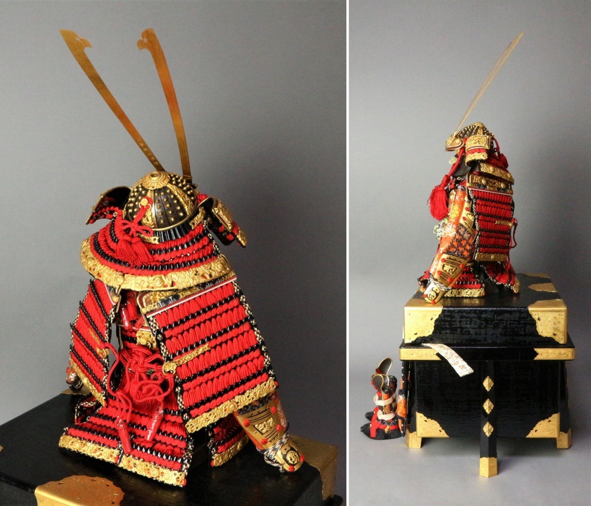 国産最新作】 ヤフオク! - 在庫保管品 平安佳一水 作 黒小札朱糸威之大
